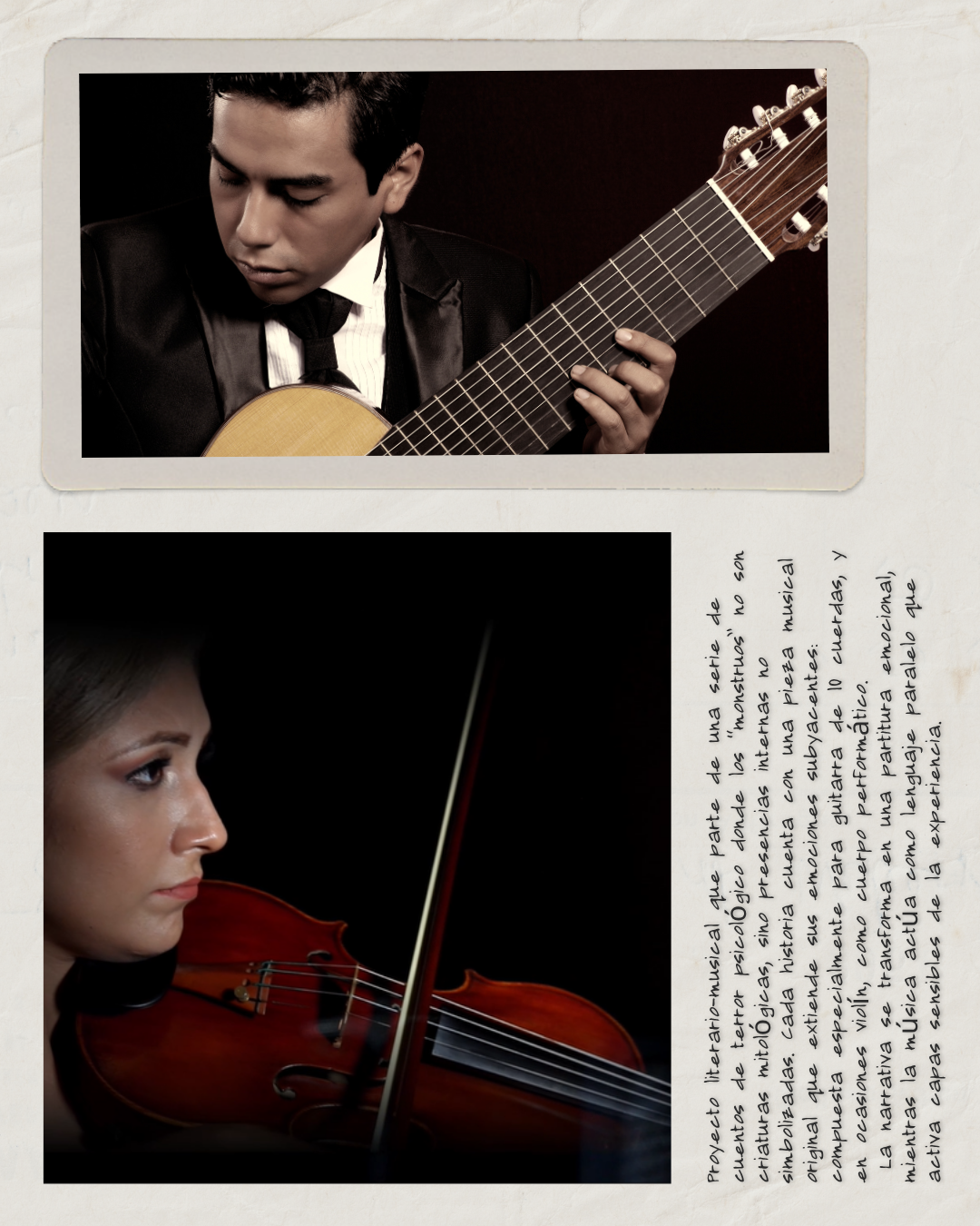 Aless Diez tocando Los monstruos tambien salen de día.