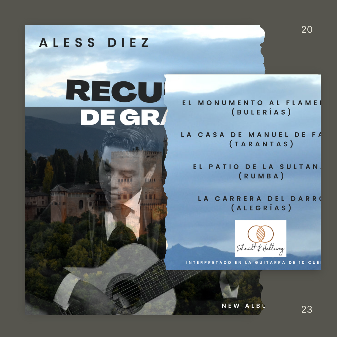 Aless Diez en su segundo álbum Recuerdos de Granada para decacorde